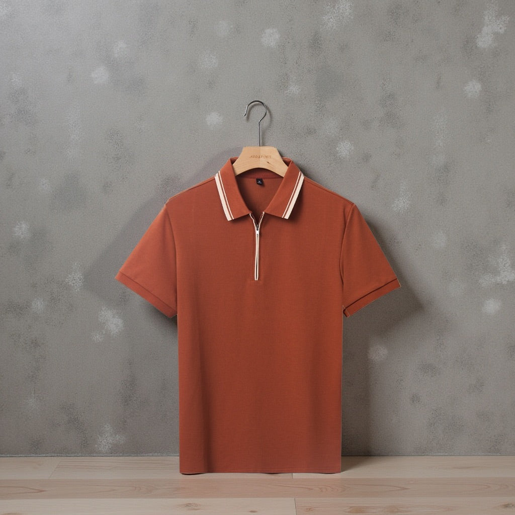 Ascot Zip Collar Polo