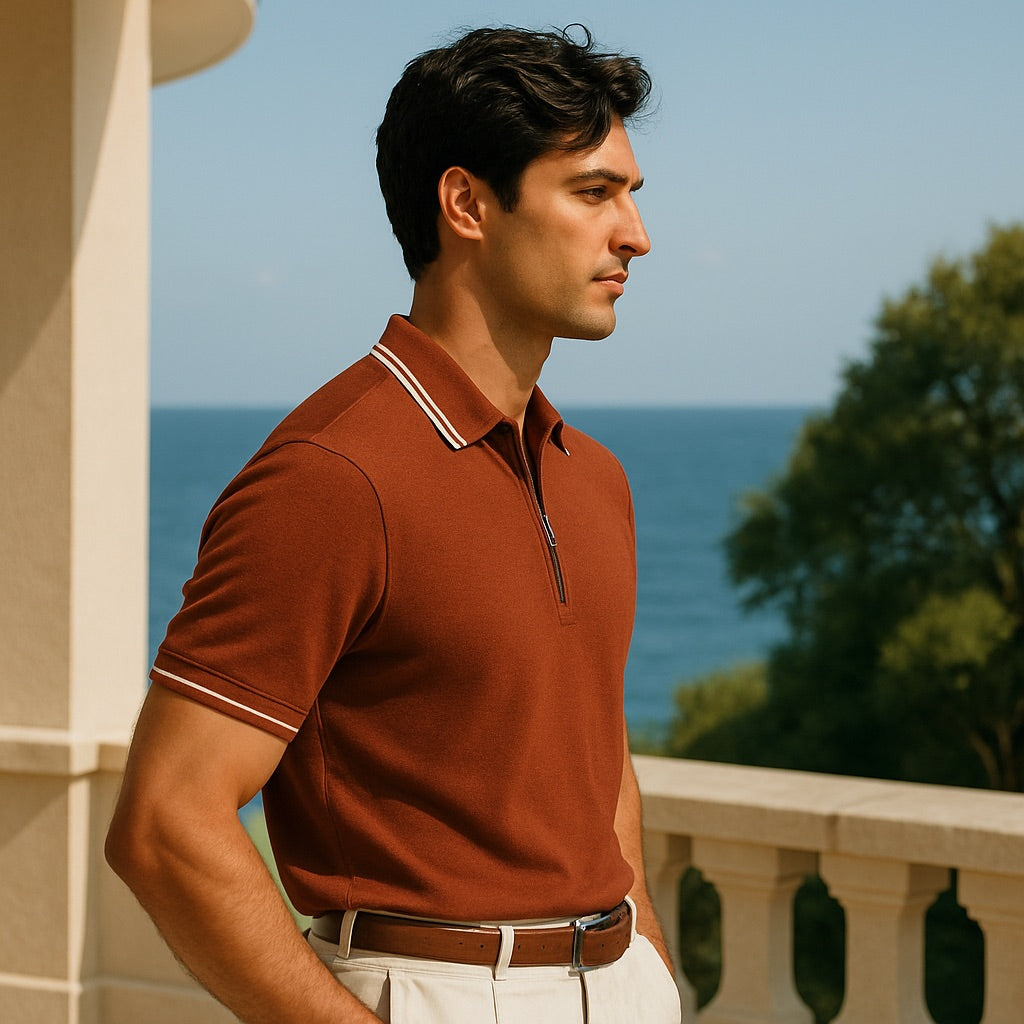 Ascot Zip Collar Polo
