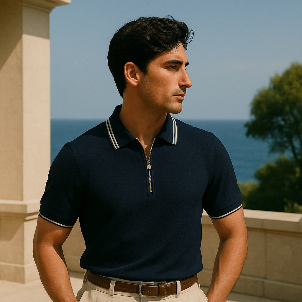 Ascot Zip Collar Polo