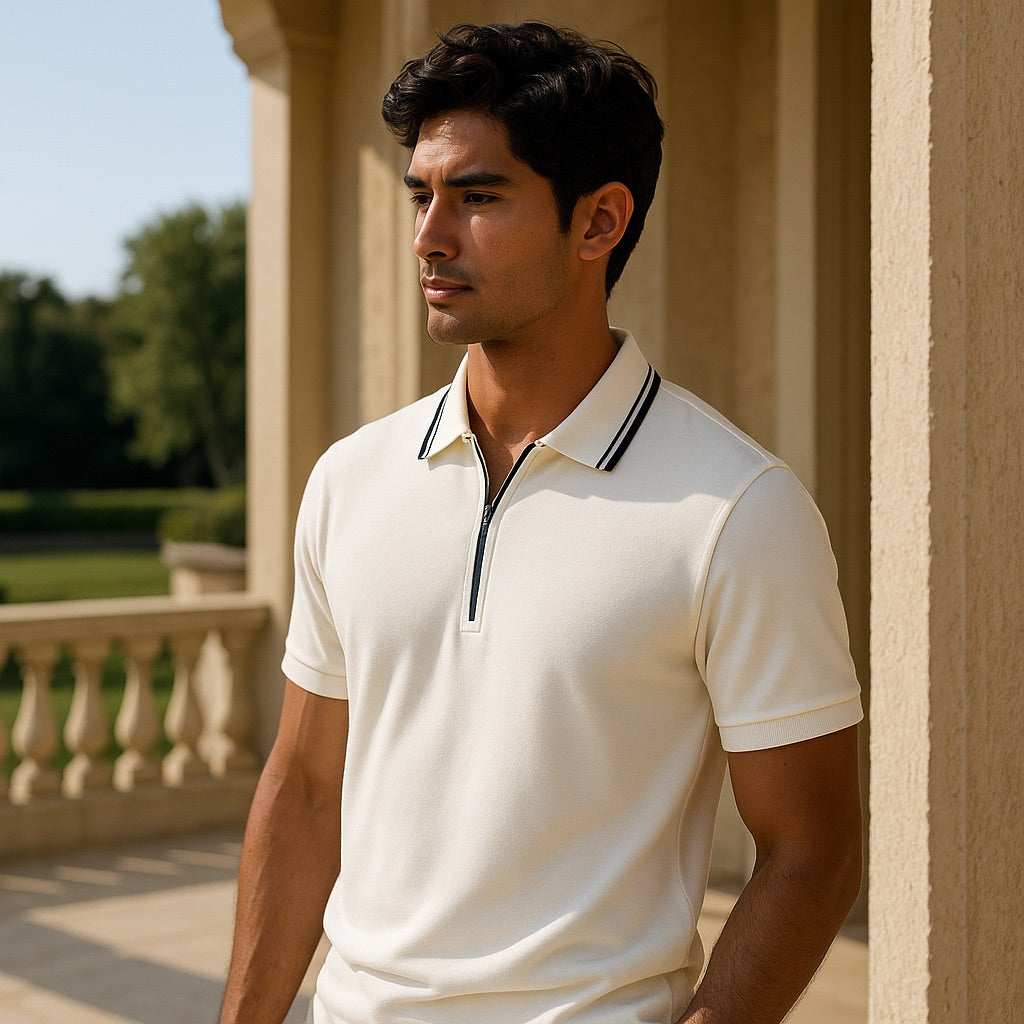 Ascot Zip Collar Polo
