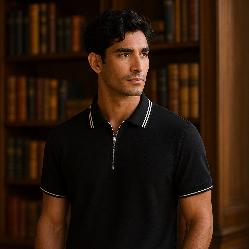 Ascot Zip Collar Polo