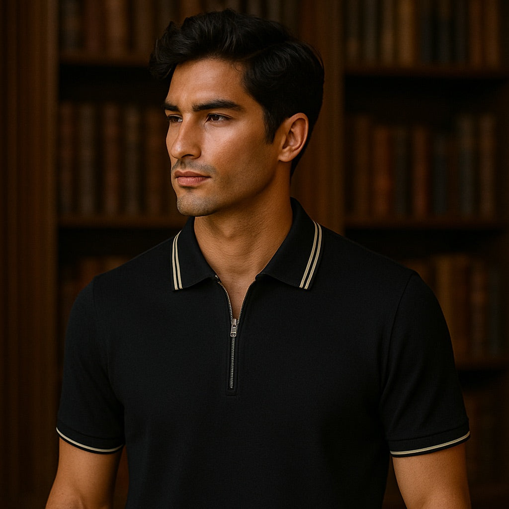 Ascot Zip Collar Polo